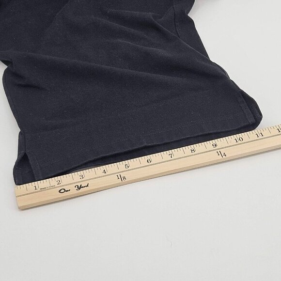 Habitat Deep Hem Flood Pants Black Women’s Size M Wide Leg Crop Minimalist - Picture 11 of 11